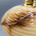 Vintage Hanglamp Gemarmerd Glas Ribbel thumbnail 5