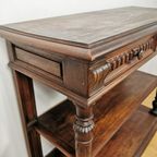 Antieke Frans Eiken Dressoir, Sitetable Opklapbaar thumbnail 19