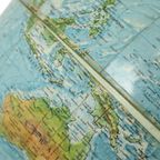 Vintage Wereldbol Gyroscopisch Globe Met Reliëf Jaren 1960 thumbnail 9