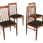 Set 4 Bramin Eetkamerstoelen Stoelen 'halgarde' Vintage thumbnail 13