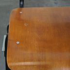 Set Van 8 Vintage Jaren ’60 Dutch Design Marko School/kantine/eetkamerstoelen Met Armleuningen thumbnail 18