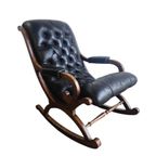 Vintage Chesterfield Fauteuil / Schommelstoel / Loungestoel thumbnail 8