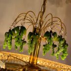 Murano Groene Druiven Hanglamp Vintage Kroonluchter Groen Hollywood thumbnail 11