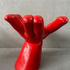 Vintage Hand Chair / Stool Polyester – 1980’s thumbnail 9