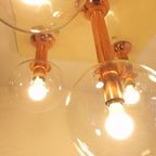 Zeldzame Plafondlamp Met 5 Glazen Bollen, Jaren 70, Ott International thumbnail 22