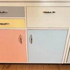 Vintage Original Tielsa Duitse Keukenkast Pastel | Kast thumbnail 15
