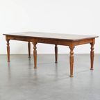 Grote Robuuste En Tijdloze Antieke Engelse Eettafel Gemaakt Van Eikenhout thumbnail 4