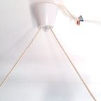 Midcentury Hanglamp Teak En Kristal thumbnail 3