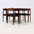 Set Of 4 Solid Rosewood Dining Chairs Danish Design 1960S thumbnail 14