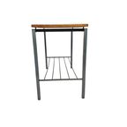 Stiemsma Rotterdam - Bijzettafel - Teakfineer - Metaal - 1960'S thumbnail 4