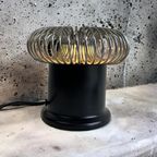 Vintage Mini Tafellamp Met Zwarte Voet / Chroom Spiraal thumbnail 3