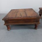 Vintage Bajot Indiase Lage Styling Plateau Bijzettafel thumbnail 5