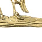 Messing Opvliegende Ganzen Mid Century Muurdecoratie Vogels thumbnail 14