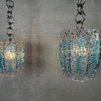 2X Vintage Mazzega Hanglampen Murano thumbnail 2