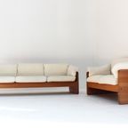 Vintage Deense Sofa Set Massief Teak Van Mikael Laursen 1960s thumbnail 2