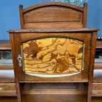 Prachtig Antiek Frans Bureau In Art Nouveau Stijl. thumbnail 9