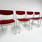 Set Van 4 Stapelbare Stoelen Van Gijs van der Sluis, 1970's thumbnail 3