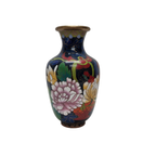 Kobalt Blauwe Cloisonné Vaas thumbnail 2