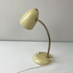 Vintage Bureaulamp - Geperforeerd Metaal, Cremekleurig thumbnail 4