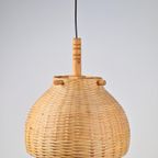 Vintage Rotan Hanglamp Scandinavisch ’60 Boho Japandi Riet thumbnail 2