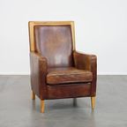 Comfortabele Schapenleren Art Deco Design Fauteuil Met Een Luxe Uitstraling thumbnail 7