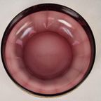 Art Nouveau Glazen Kom Moser Karlsbad 1920 Amethist Schaal thumbnail 7