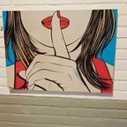 Vintage Ikea Pop Art Poster, Sssshhh, Deborah Azzopardi thumbnail 5