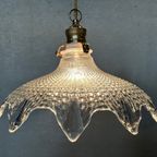 Vintage Holophane Hanglamp – Glas thumbnail 2