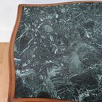 Vintage Keukentafel Eettafel Eetkamertafel Met Marmer Blad thumbnail 7