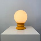 Temde Leuchten Yellow And White Glass Table Lamp Type 1 / 1970 thumbnail 2