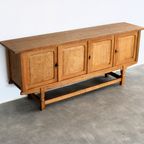 Brutalist Dressoir | Eiken | Sideboard | Jaren 60 | Deens thumbnail 6