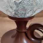 Space Age Tafellamp Glas Mat Bolvormig thumbnail 12