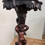 Piedestal In Notelaar Met Putti Barok 19th thumbnail 14