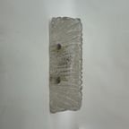 Iced Murano Glass Ceiling Lamp / Wall Lamp , 1970’S thumbnail 10