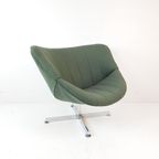 2 Rudolf Wolf Swivel Chair Modello Groen Ploegwool Fauteuils thumbnail 5