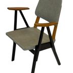 Vintage Zwager Ermeloo, Palais De Tokyo Stoel 50's Design thumbnail 11