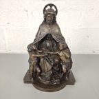 Bronzen Beeld D. Marie - Jezus Met Kinderen thumbnail 2