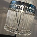 Set Van 2 Kristallen Tafellampen Opaline Vintage Chrome Frame thumbnail 11