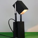 Coole Space Age Tafel- Of Wandlamp Van Louis Poulsen - Lamppetit In Zwarte Kleur - 1970 Denemarke thumbnail 2