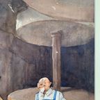 De Gelaarse Kat - Herman Moerkerk (1879-1949) - Watercolour thumbnail 9