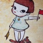 Yoshimoto Nara, Mädchen Mit Den Winkerflaggen, 1996, thumbnail 10