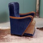 Uniek Frans Antiek Art-Deco Kinderfauteuiltje thumbnail 4