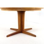Bernhard Pedersn And Son Eiken Ronde 2x Verlengbare Eettafel Tafel Vintage 'bogvad' Deens Design thumbnail 7