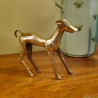 Vintage Messing Duitse Dog Hond Hondje Beeld Beeldje thumbnail 9