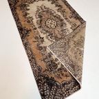 Bruin En Roze Vintage Yuruk Vloerkleed 112 X 207 Cm thumbnail 7