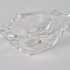 Vintage Val Saint Lambert Kristal Asbak Mid-century ‘60 Glas thumbnail 4