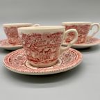 Set Vintage Kop En Schotels Eit Ironstone England 6 Delig thumbnail 2