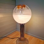 Mazzega Vloerlamp In Verchroomd Metaal En Glas, Jaren 60-70 thumbnail 14