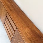 Vintage Palissander Dressoir / Sideboard Met 3 Deurtjes En 4 Lades thumbnail 13