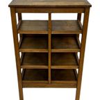 Art Deco Wandkast Vakkenkast Jaren 30 Eiken Open Kast thumbnail 11